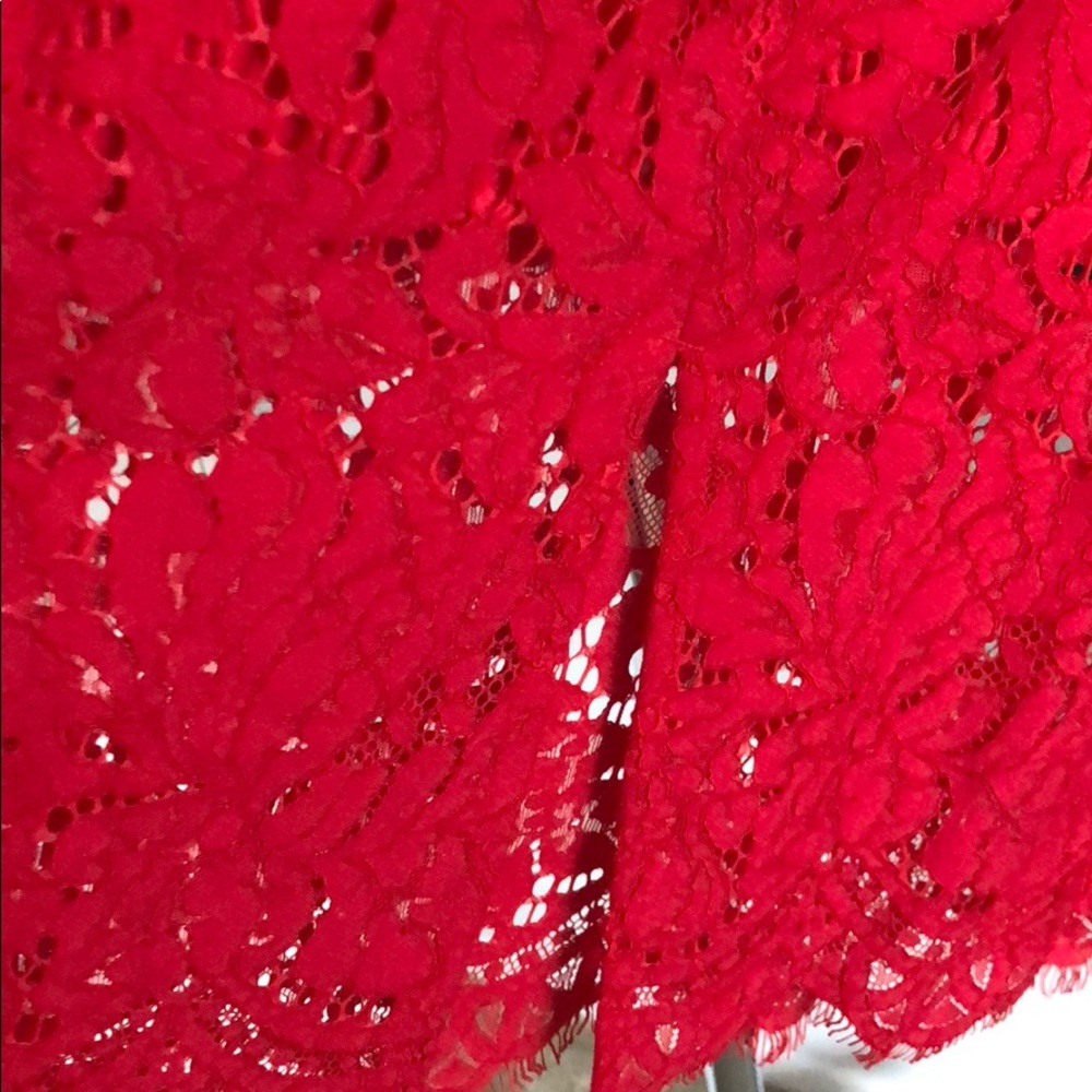 Lace midi skirt